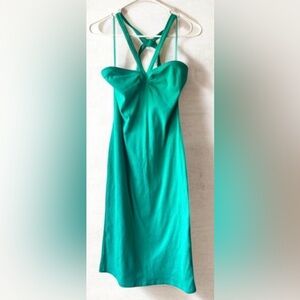 Nine West Strapless Aqua Dress